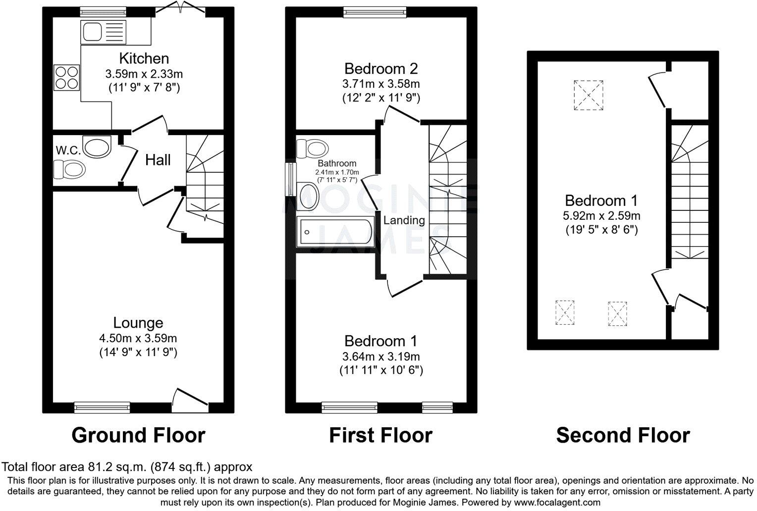 Lewis Crescent, Old St. Mellons, Cardiff floorplan