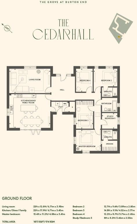 The Grove, Burton End, Stansted, Essex, CM24 floorplan