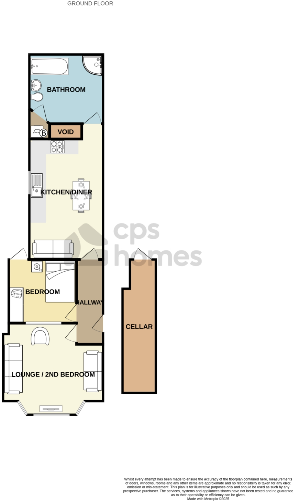 Monthermer Road, Cathays floorplan