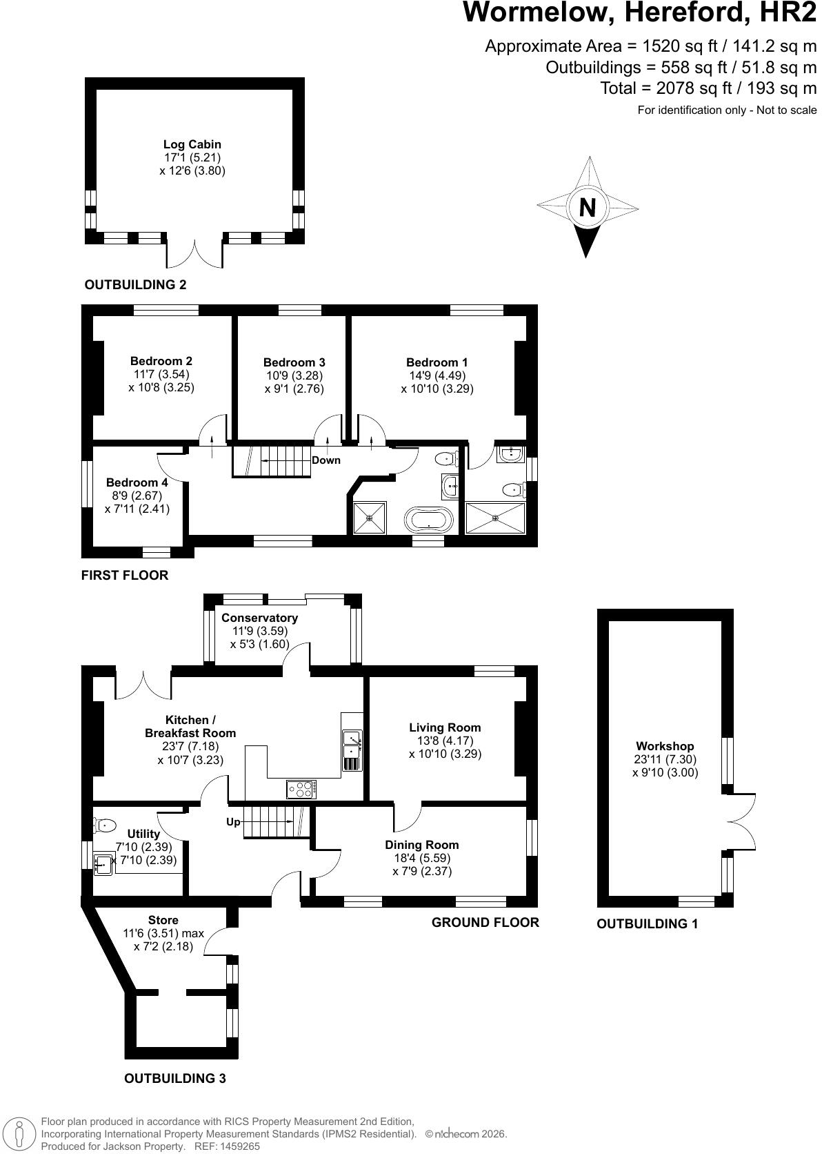 Old Post Office, Wormelow, Hereford, Herefordshire floorplan