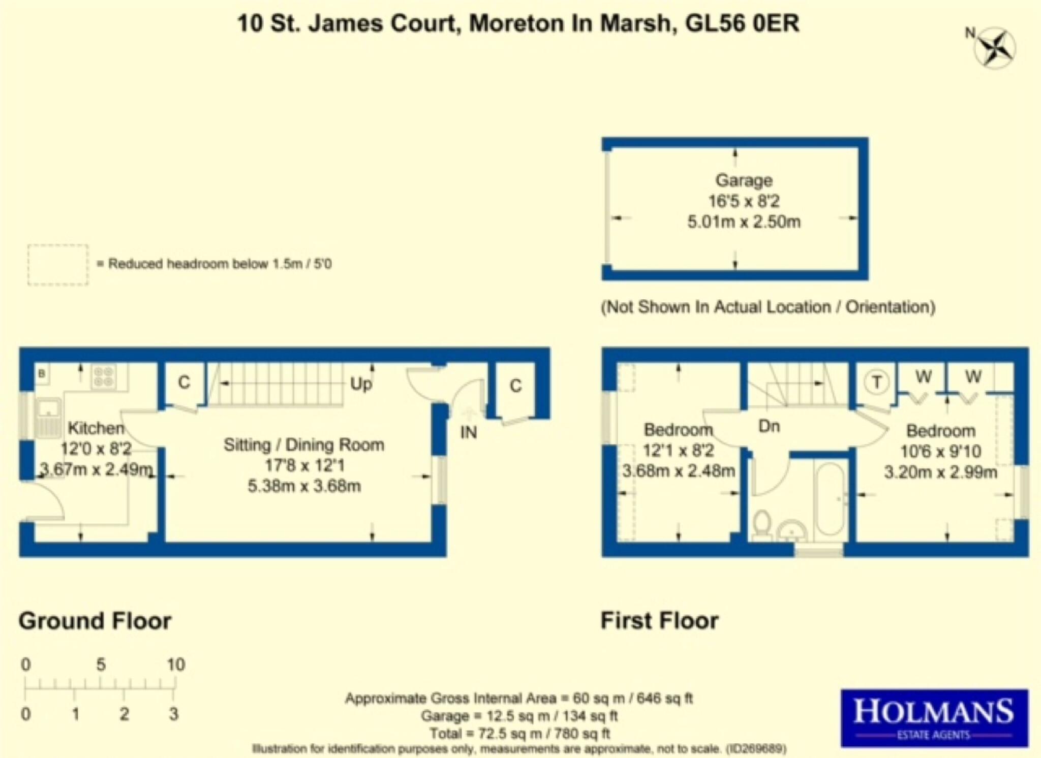St. James Court, Moreton-in-Marsh, Gloucestershire. GL56 0ER floorplan