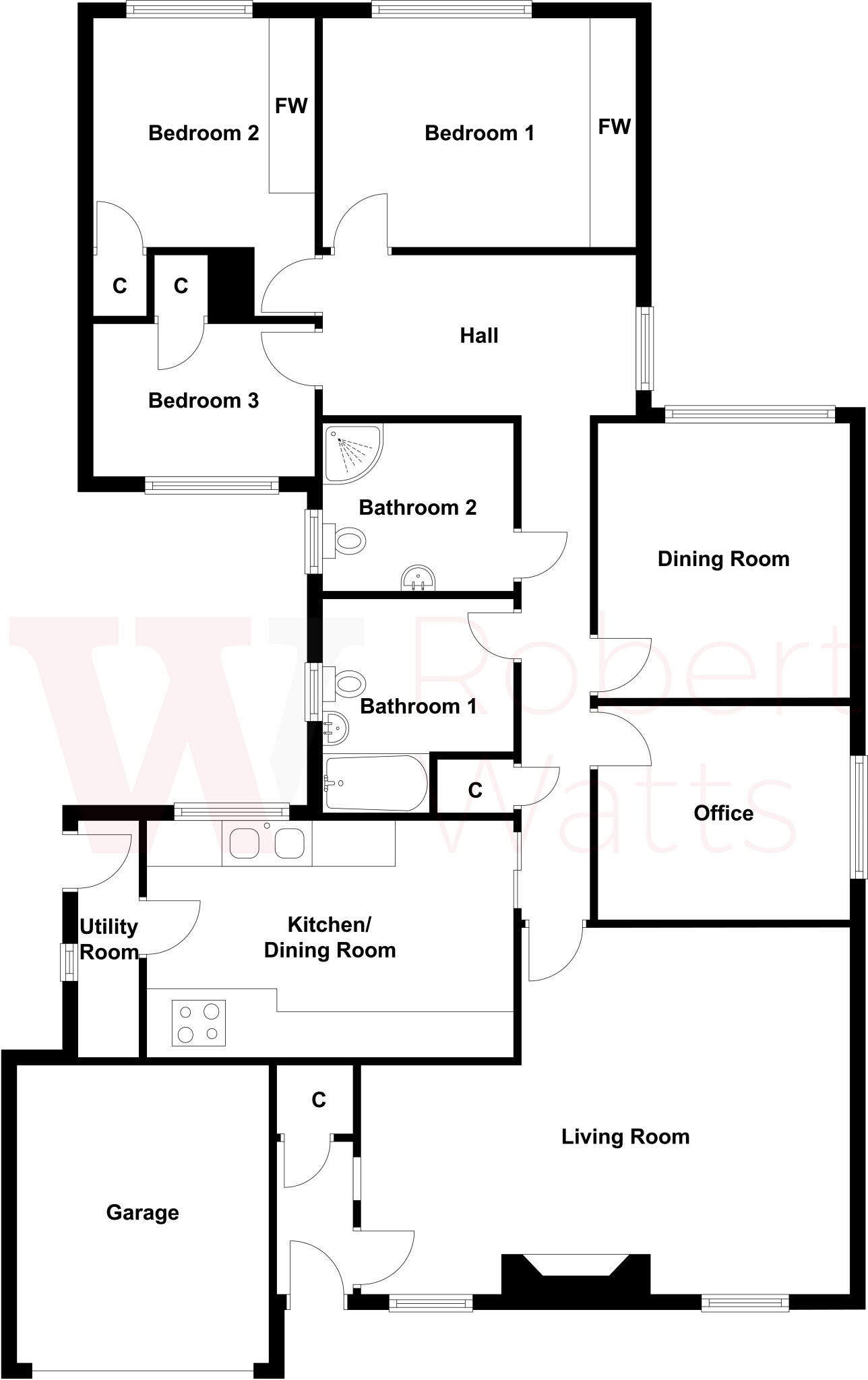 Church Lane, Gomersal, Cleckheaton, West Yorkshire, BD19 floorplan