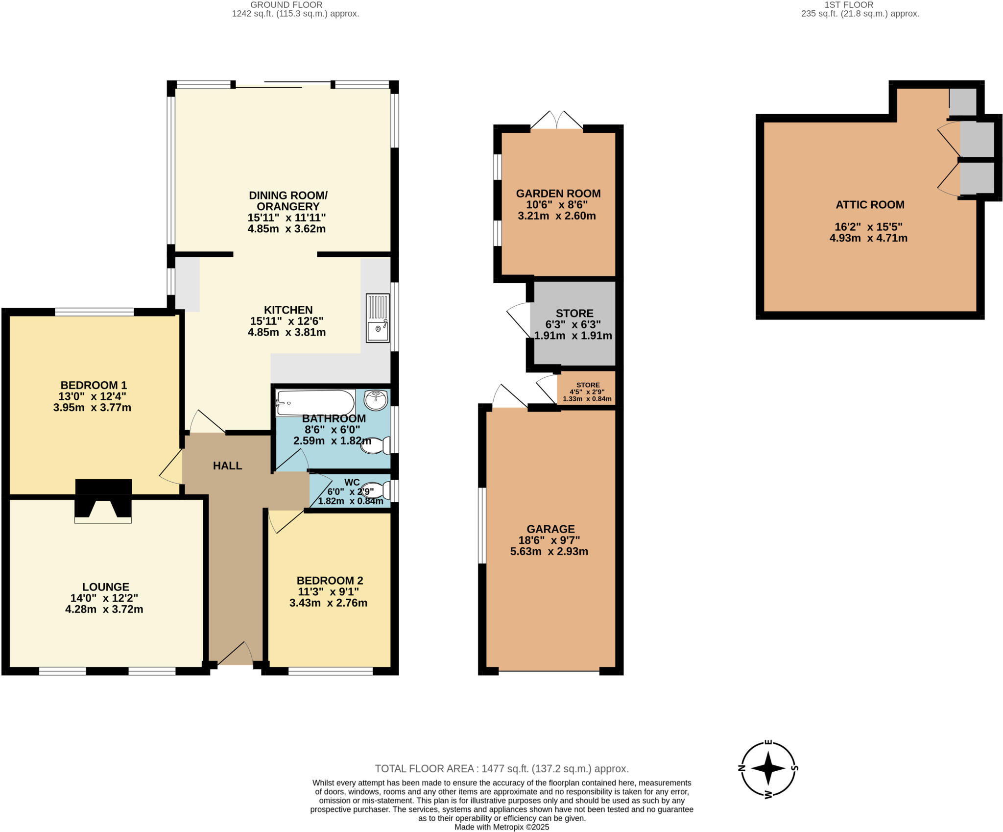 Sundown, St Monicas Road, Kingsdown, Kent floorplan