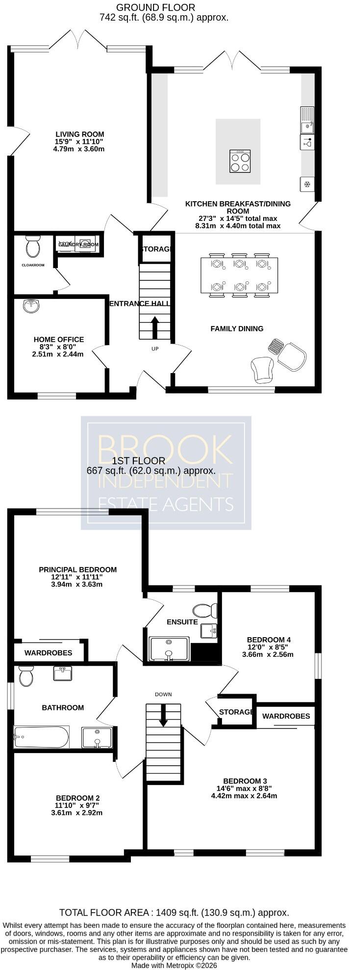 Hilly Field Close, SO32 floorplan