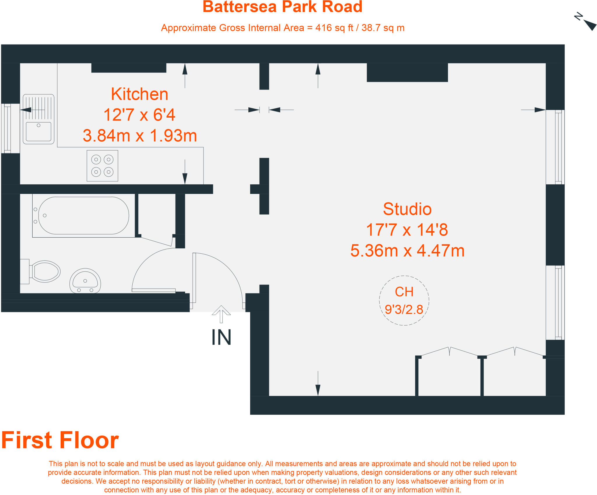 Battersea Park Road, Battersea, SW11 floorplan