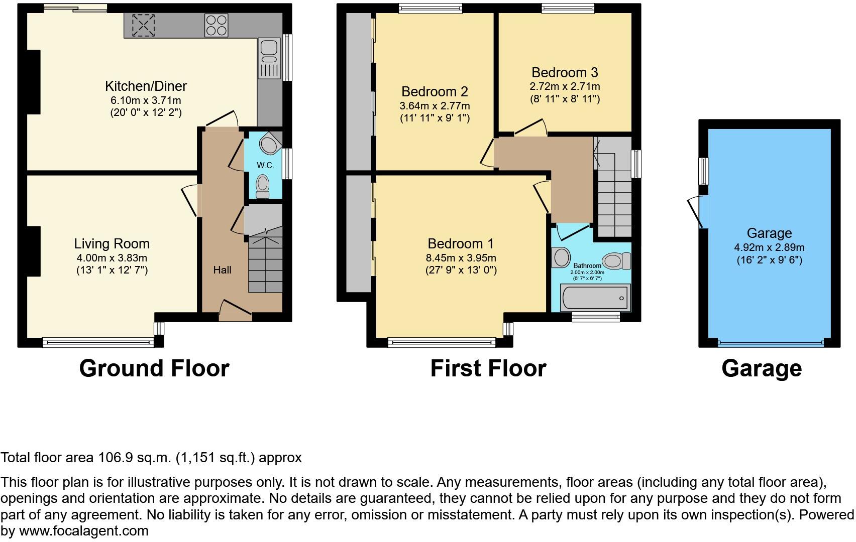 Woodland Avenue, Kidderminster, DY11 floorplan