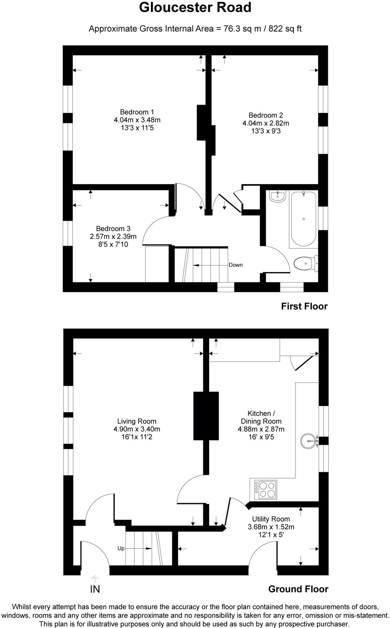 Gloucester Road, Aldershot, Hampshire floorplan
