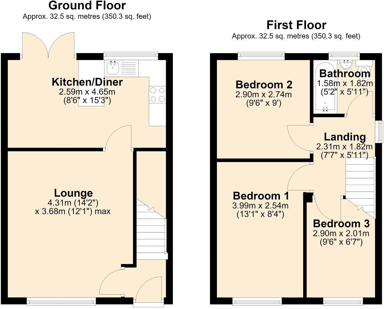 The Rowans, Poulton-Le-Fylde floorplan