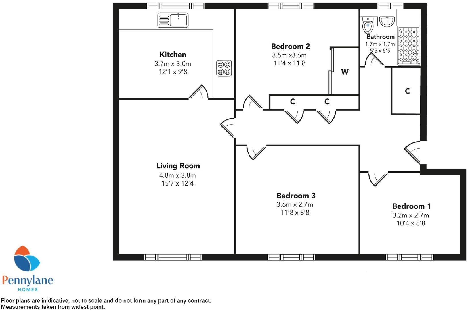 Millburn Road, Renfrew, PA4 floorplan