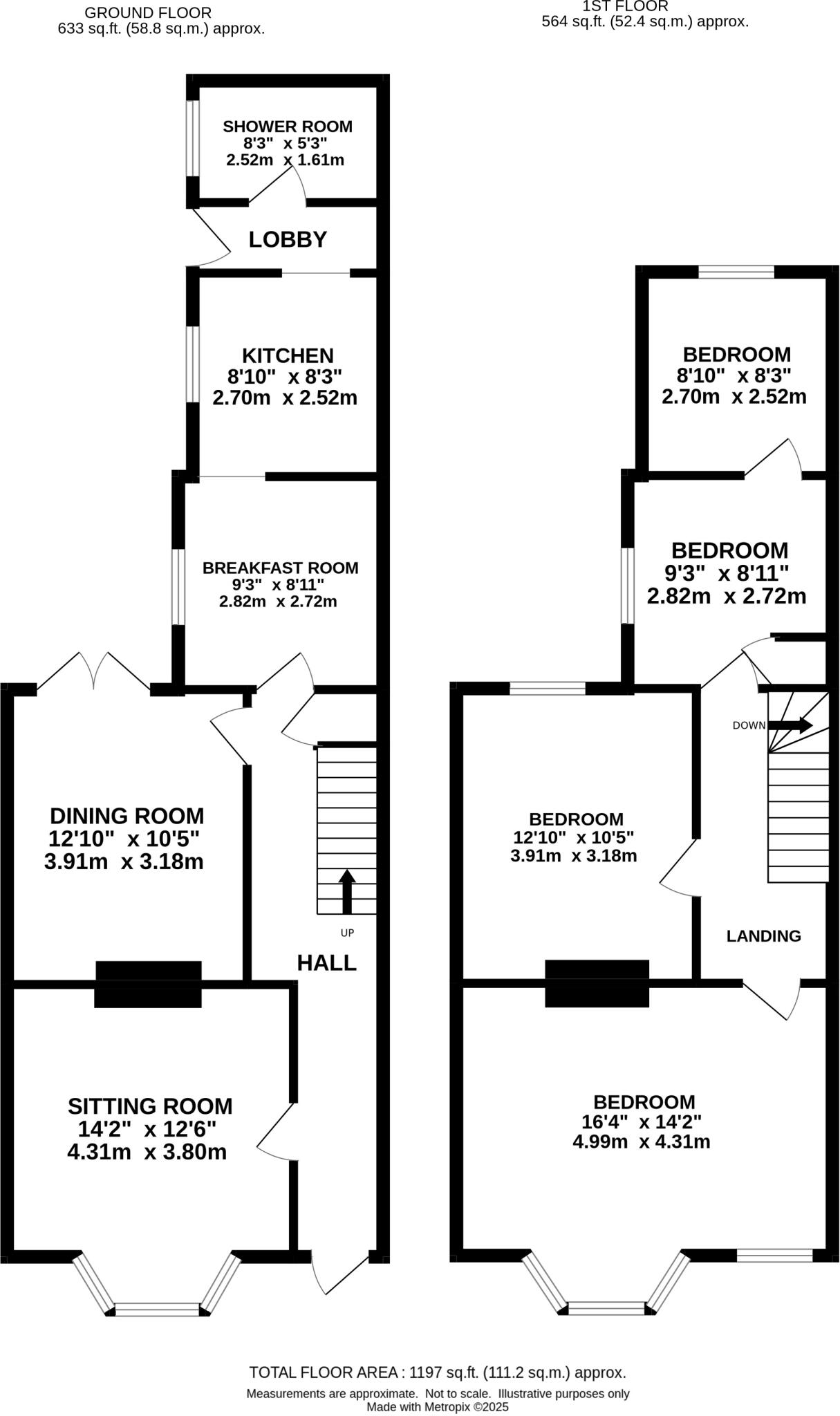 103 Gloucester Street, Norwich, Norfolk NR2 2DY floorplan