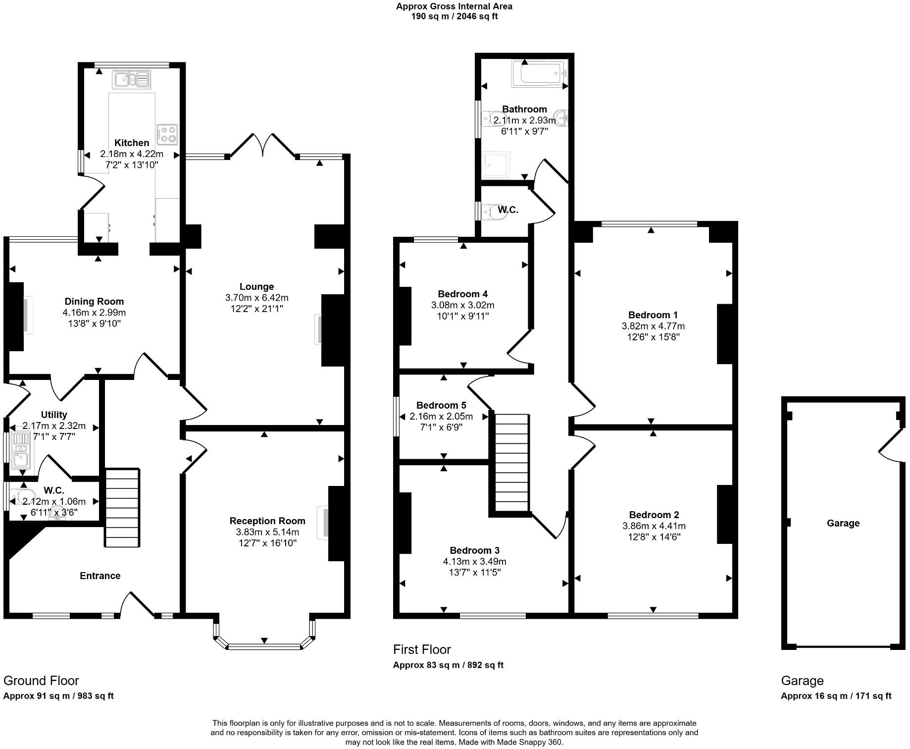 19, Highfield Park, Rhyl, LL18 3NH floorplan