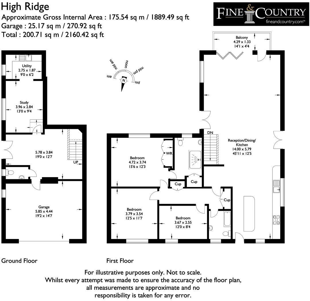 High Ridge, Christmas Lane, Bowness, The Lake District, LA23 3LA floorplan