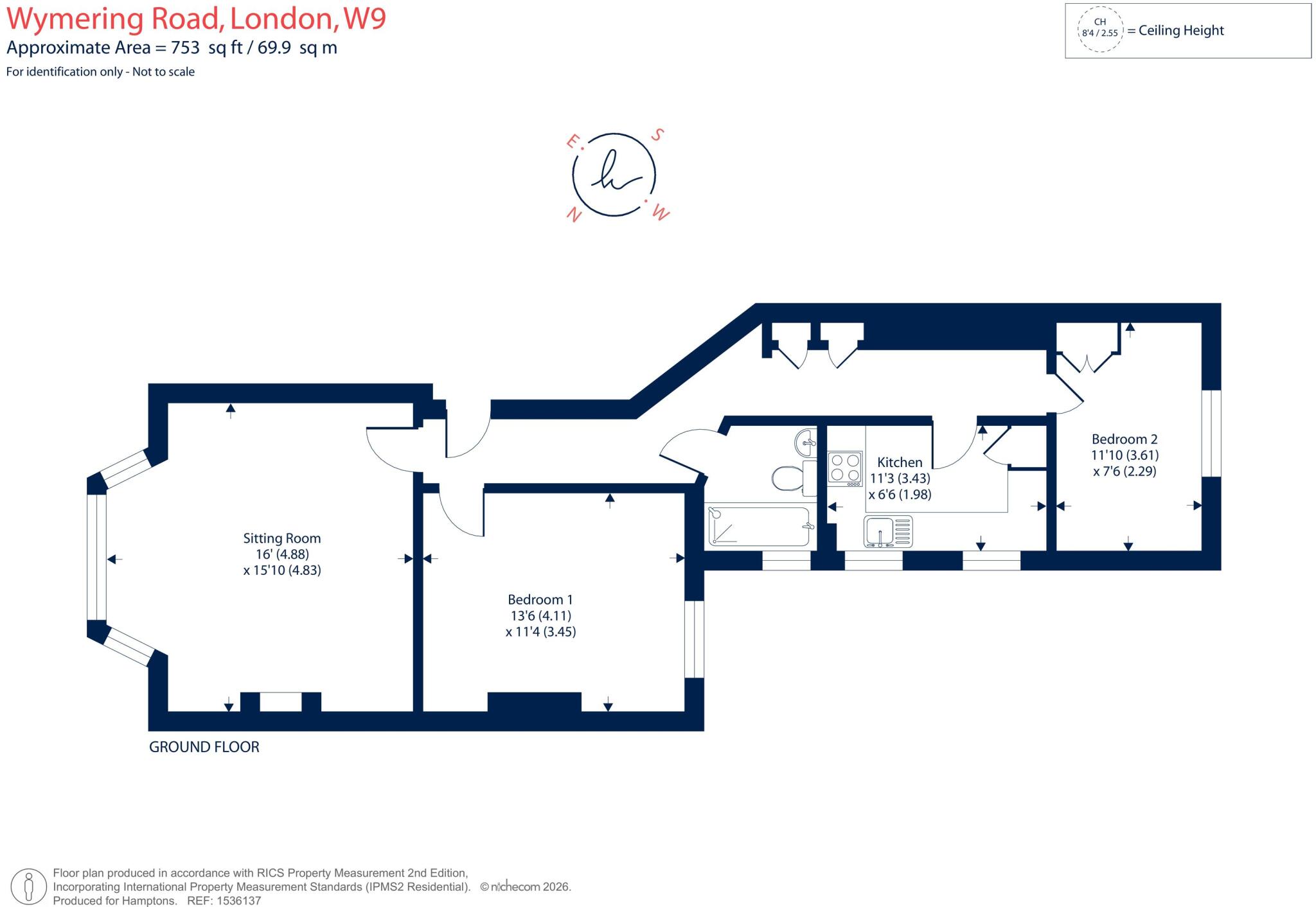 Wymering Road London W9 floorplan