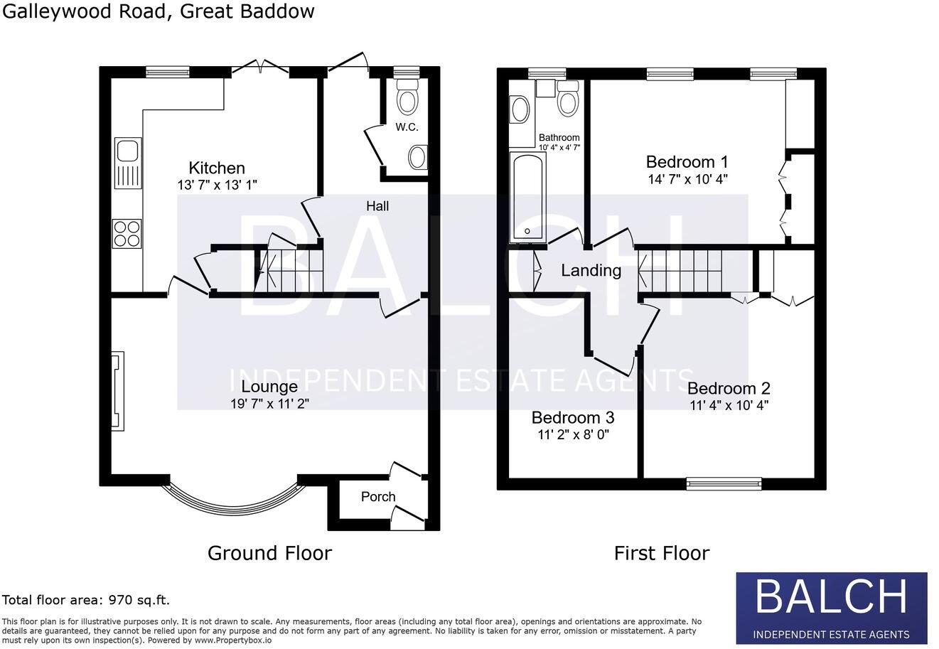 Galleywood Road, Great Baddow, Chelmsford, CM2 floorplan