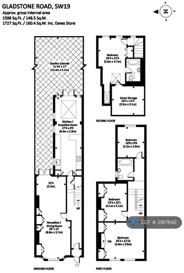 Gladstone Road, Wimbledon, SW19 floorplan