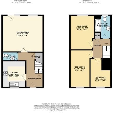 Brackenfield Close, Grassmoor, Derbyshire floorplan