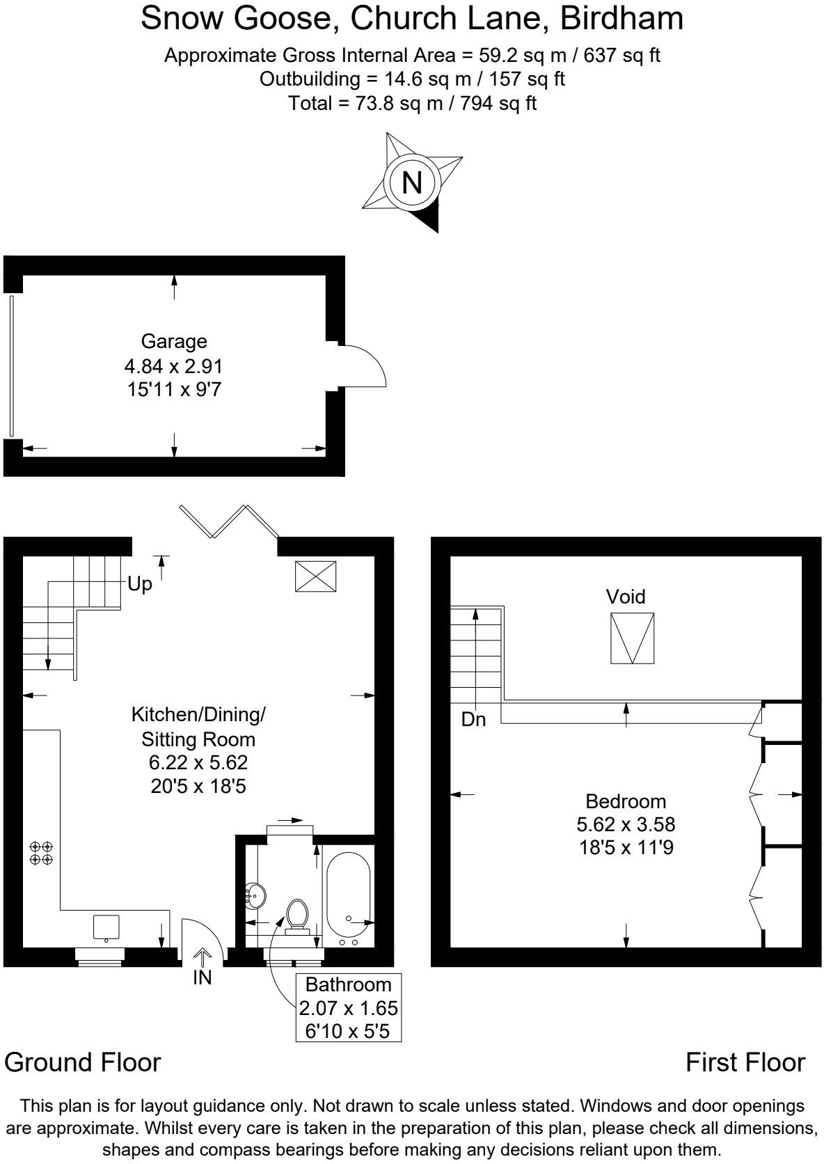 Church Lane, Birdham, Chichester, West Sussex, PO20 floorplan
