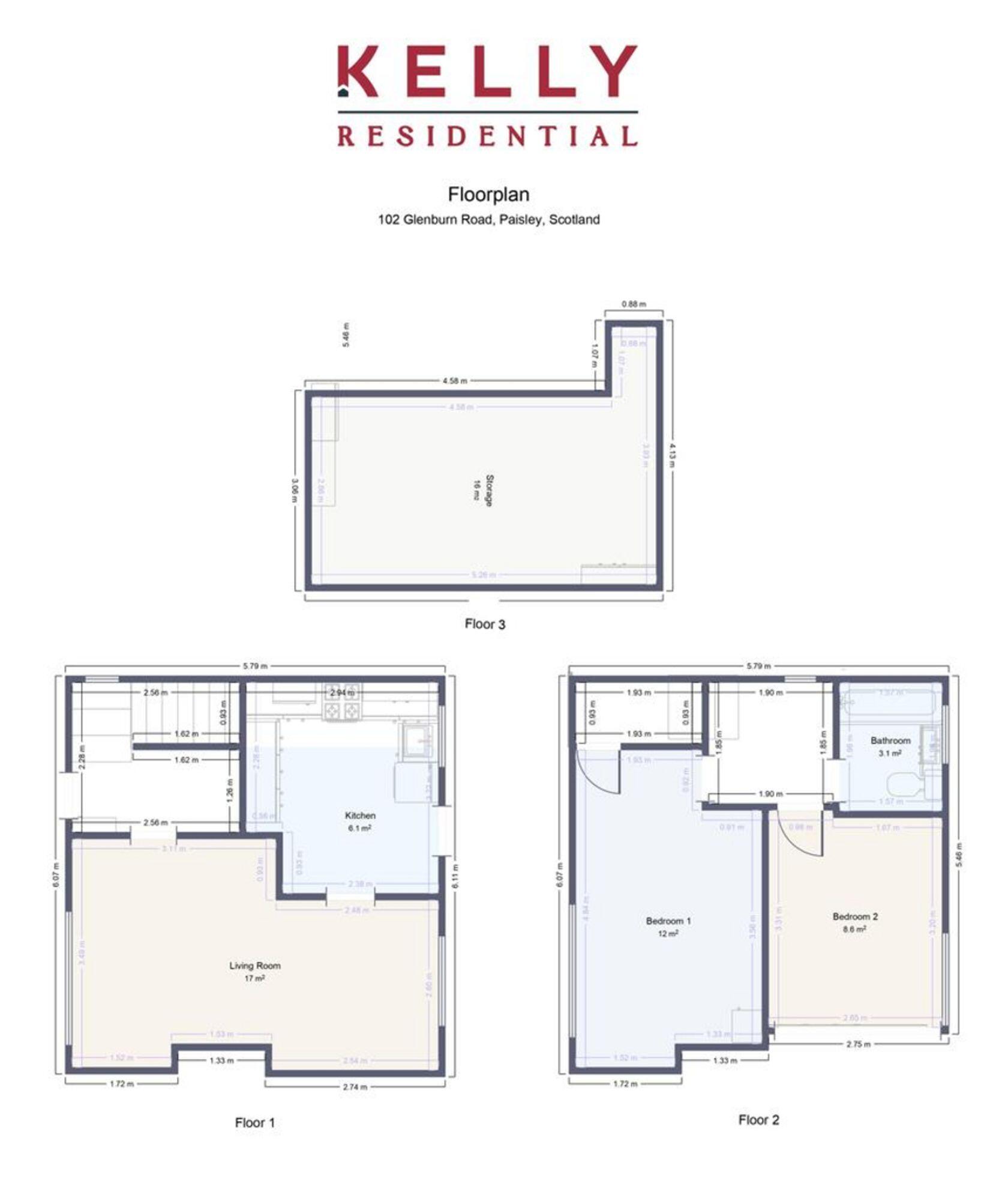 Glenburn Road, Paisley, PA2 floorplan