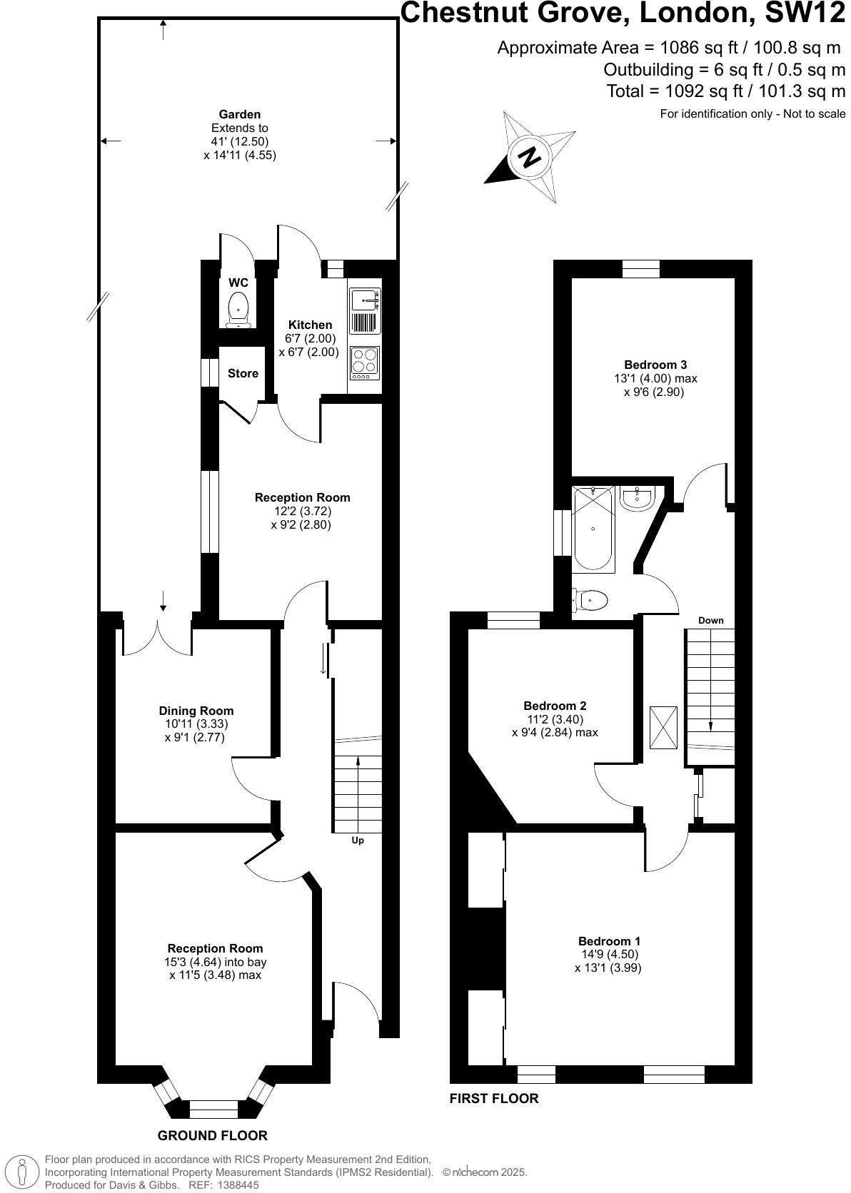 Chestnut Grove, Balham, SW12 floorplan