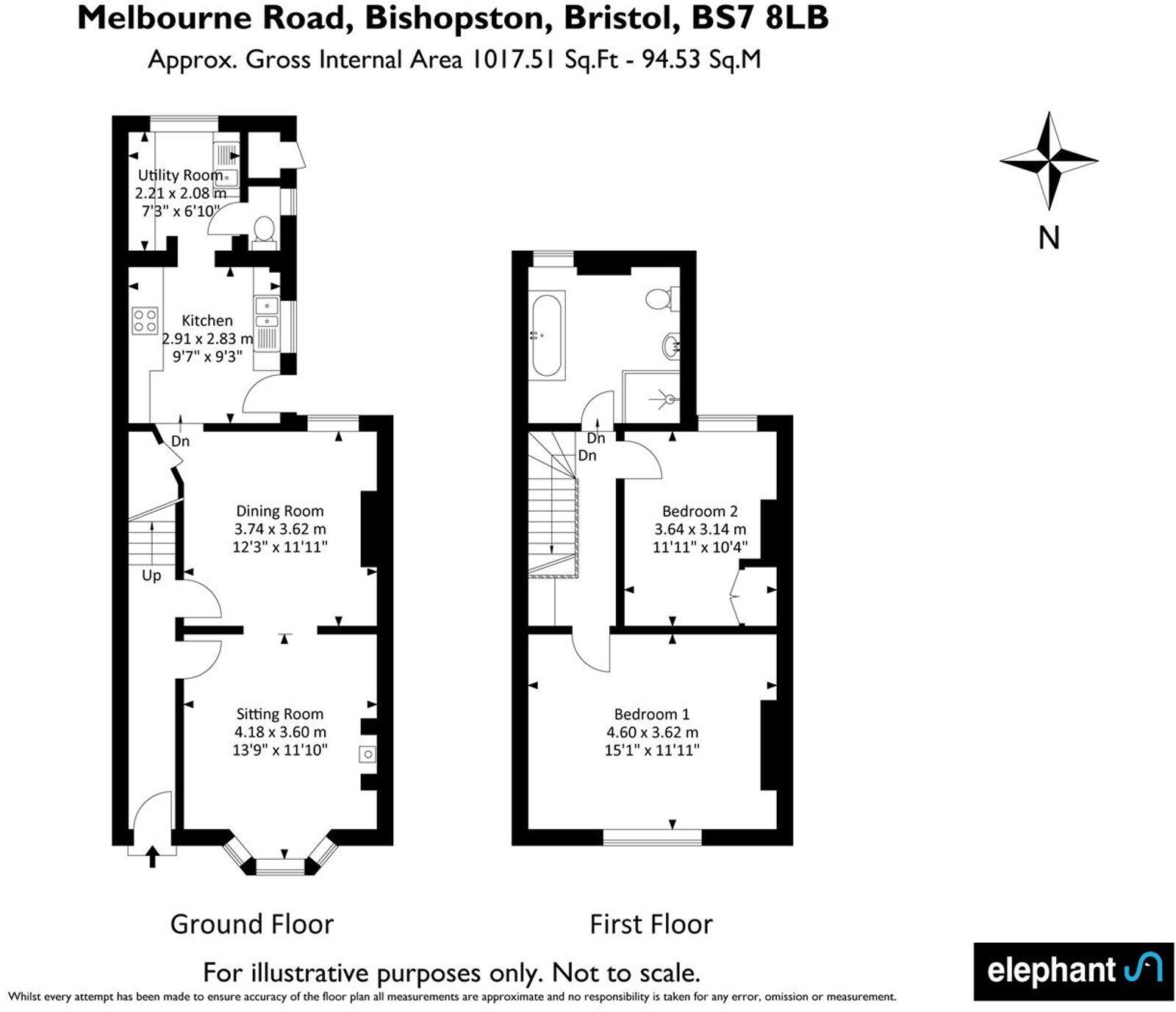 Melbourne Road, Bristol, BS7 floorplan
