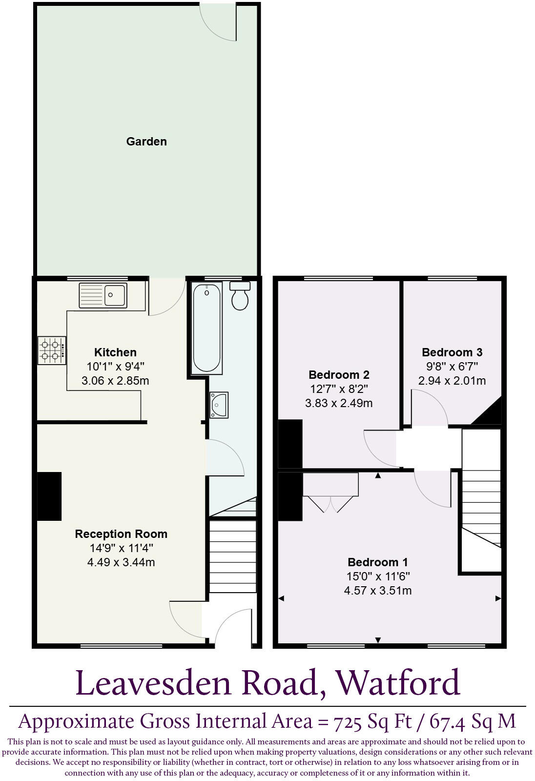 Leavesden Road, Watford floorplan