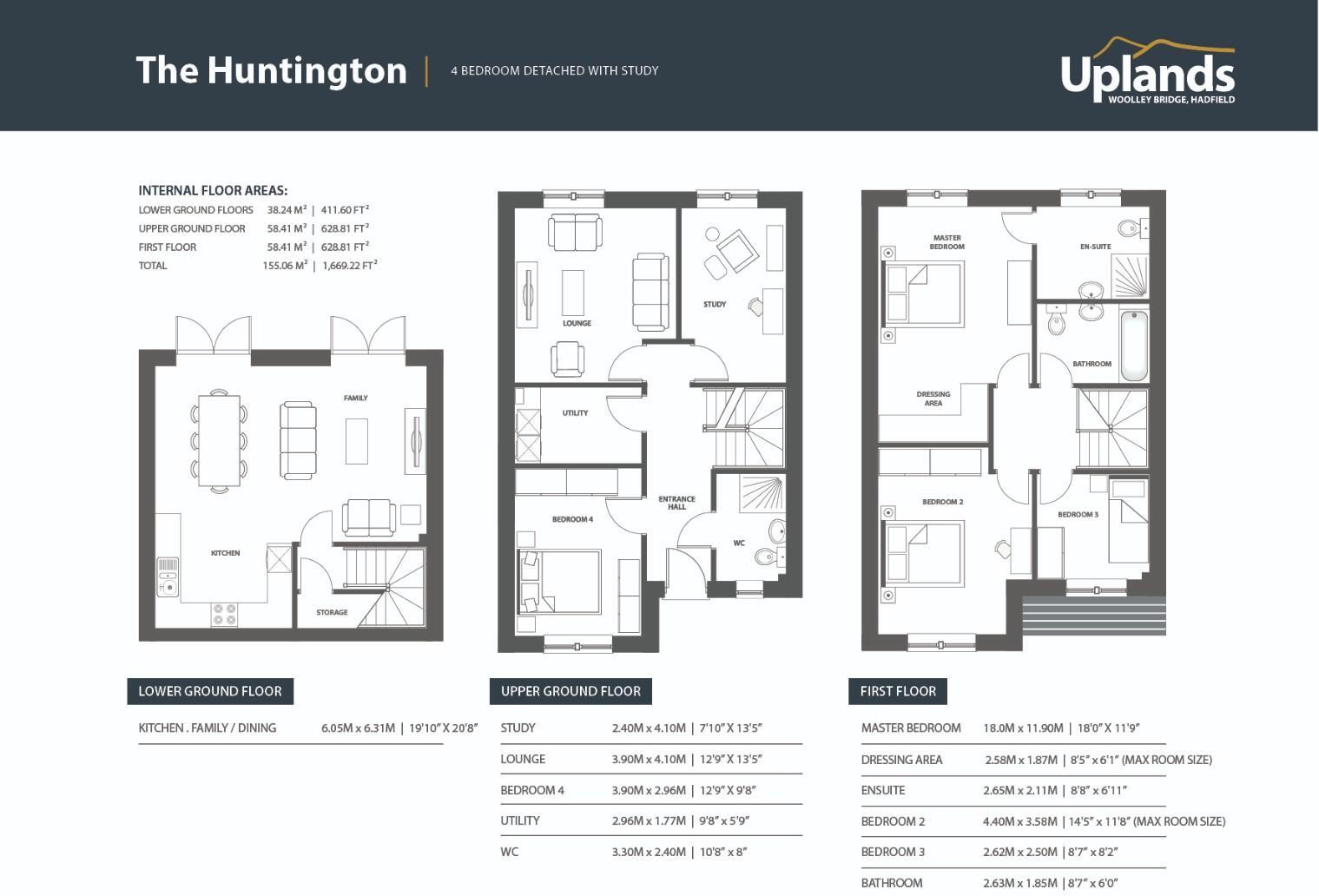 Uplands, Hadfield, Glossop floorplan