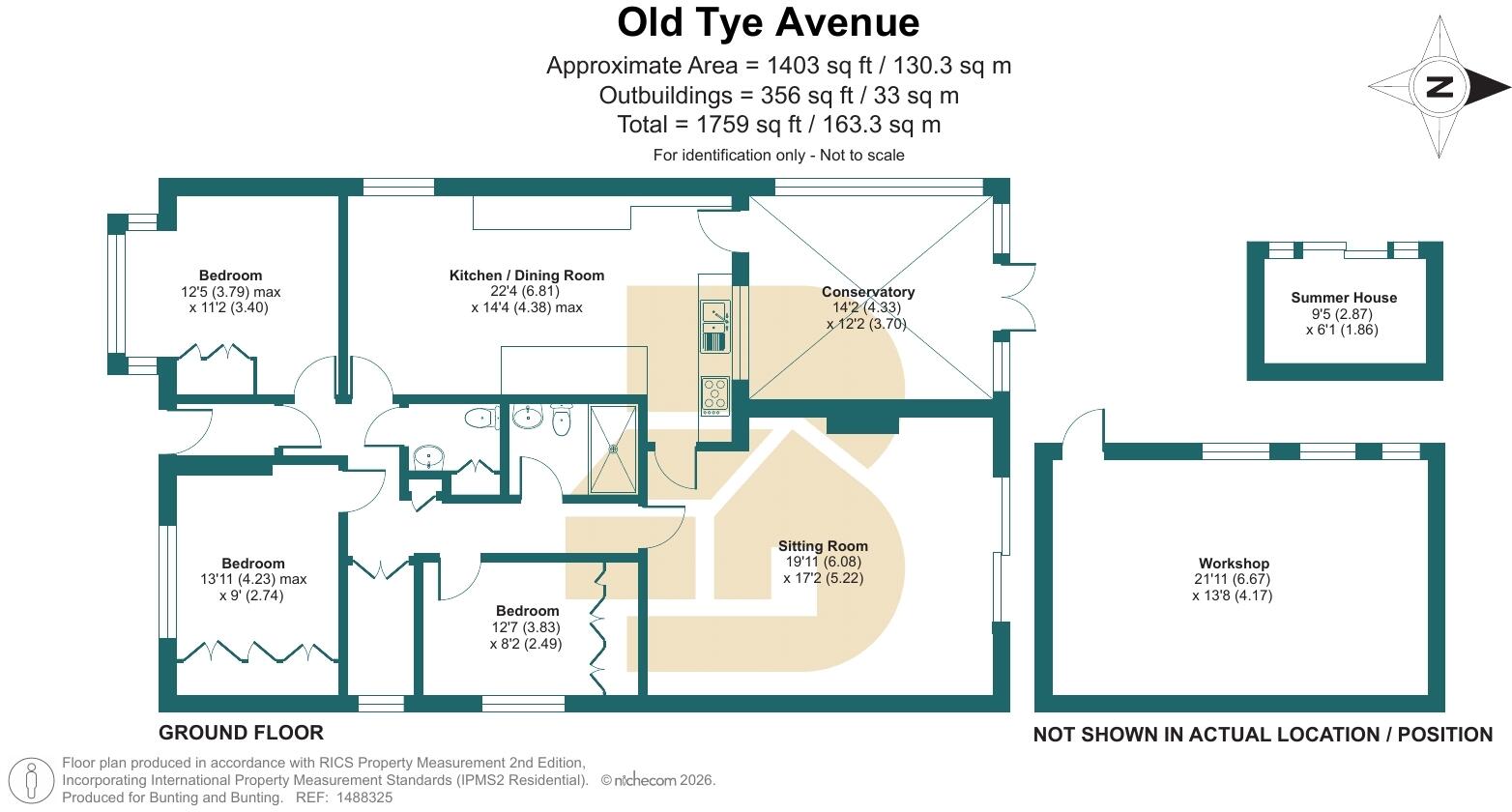 Old Tye Avenue, Biggin Hill, Westerham, Kent, TN16 floorplan