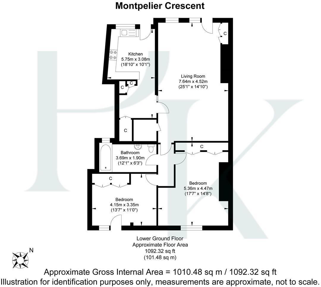 Montpelier Crescent, Brighton floorplan