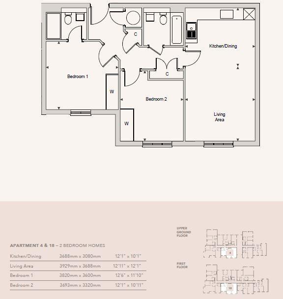 18 The Arun Apartments floorplan