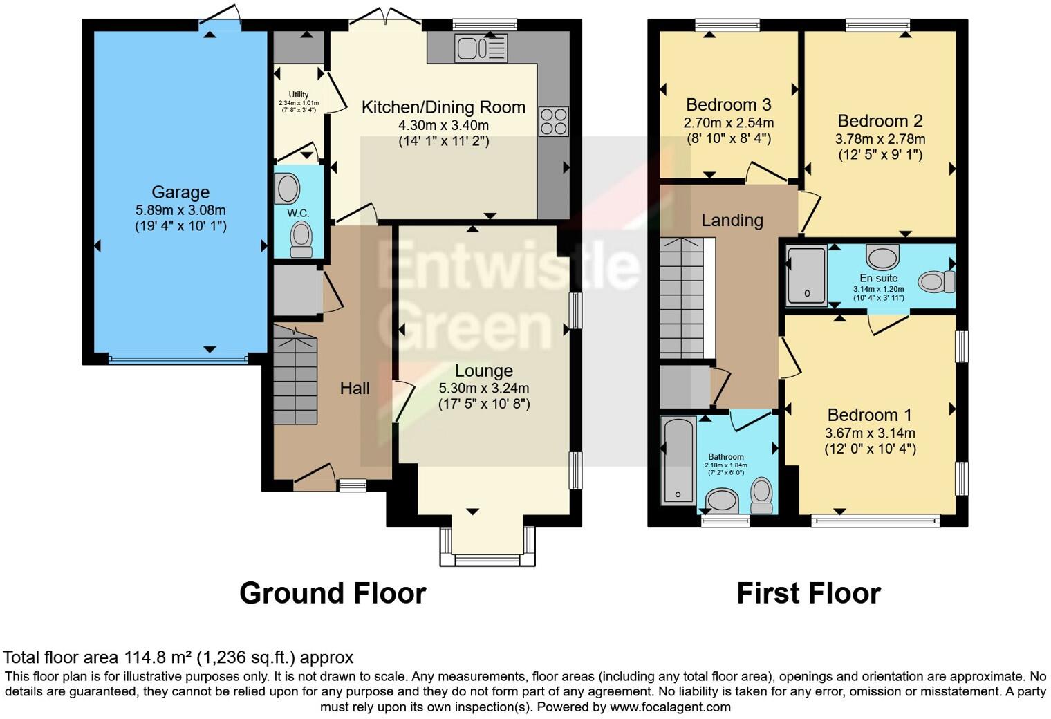 Canon Close, Broughton, Preston, Lancashire, PR3 floorplan