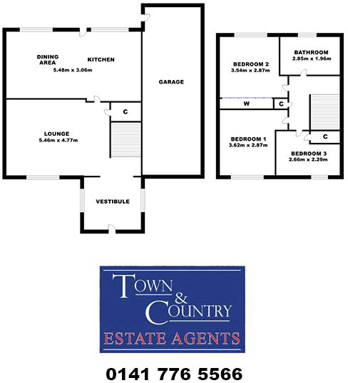 16, St Ives Road, Moodiesburn, G69 0PE floorplan