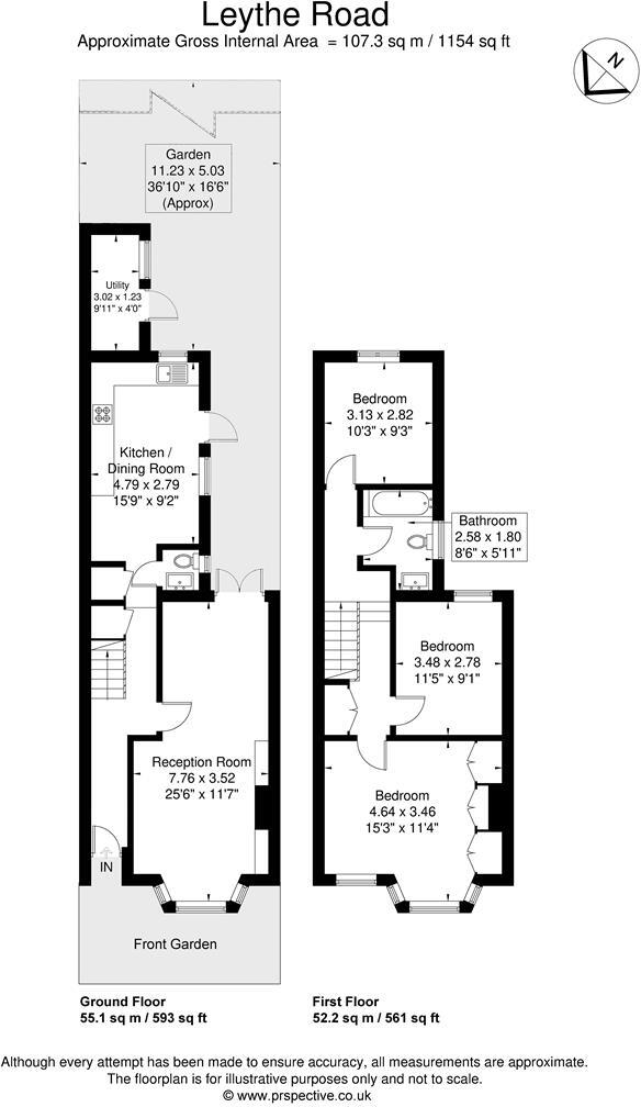 Leythe Road, Acton, London floorplan