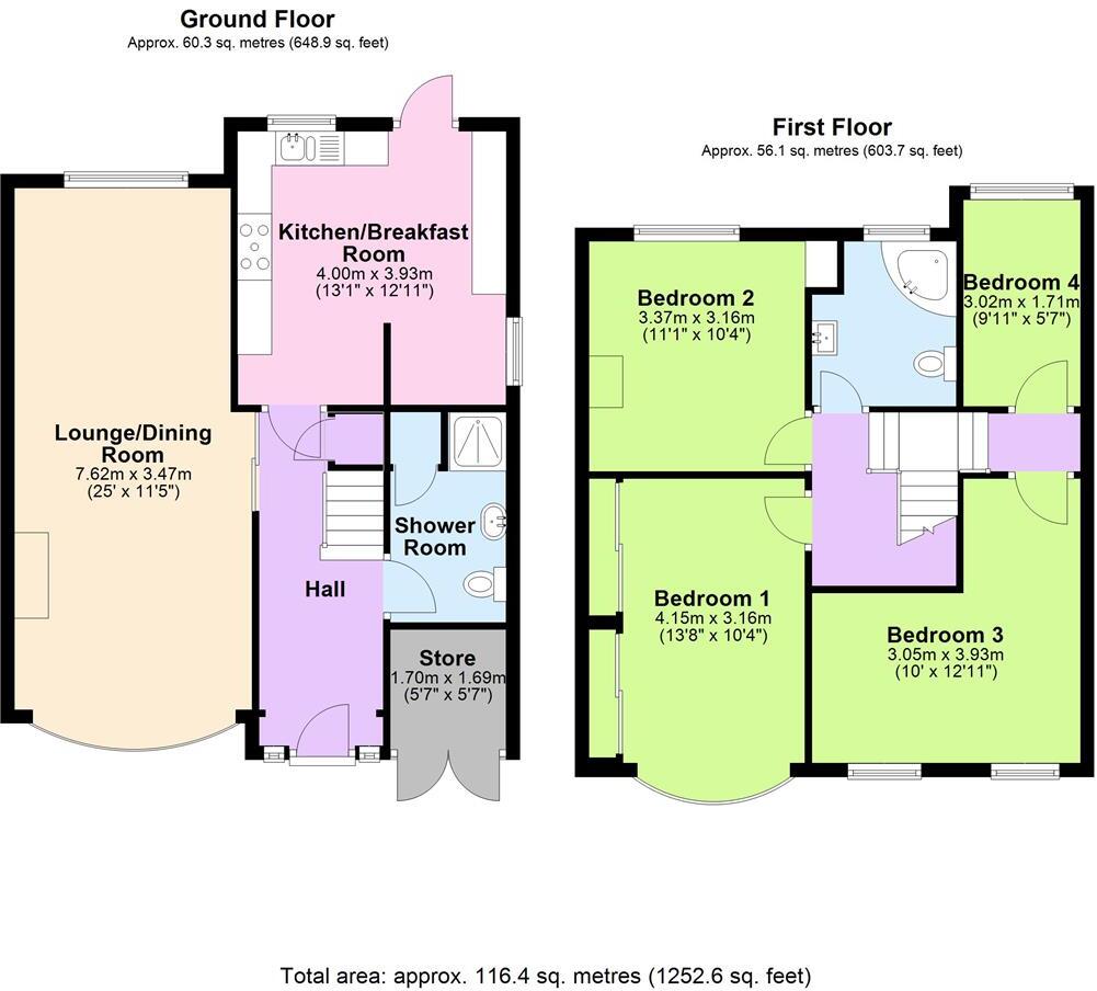 Dover Way, Croxley Green floorplan