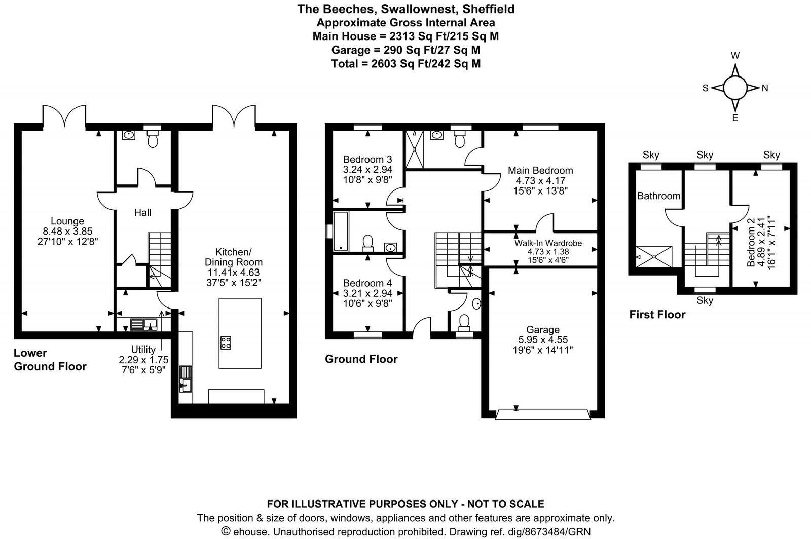 Worksop Road, Swallownest, Sheffield, S26 4WD floorplan