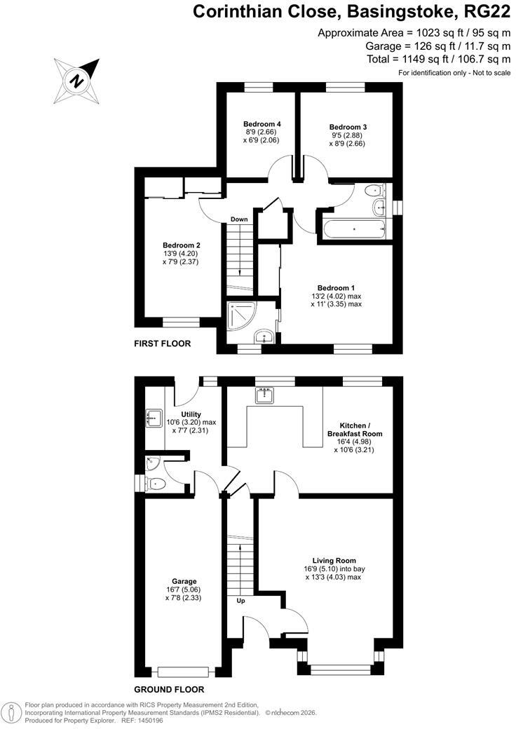 Corinthian Close, Basingstoke, RG22 floorplan