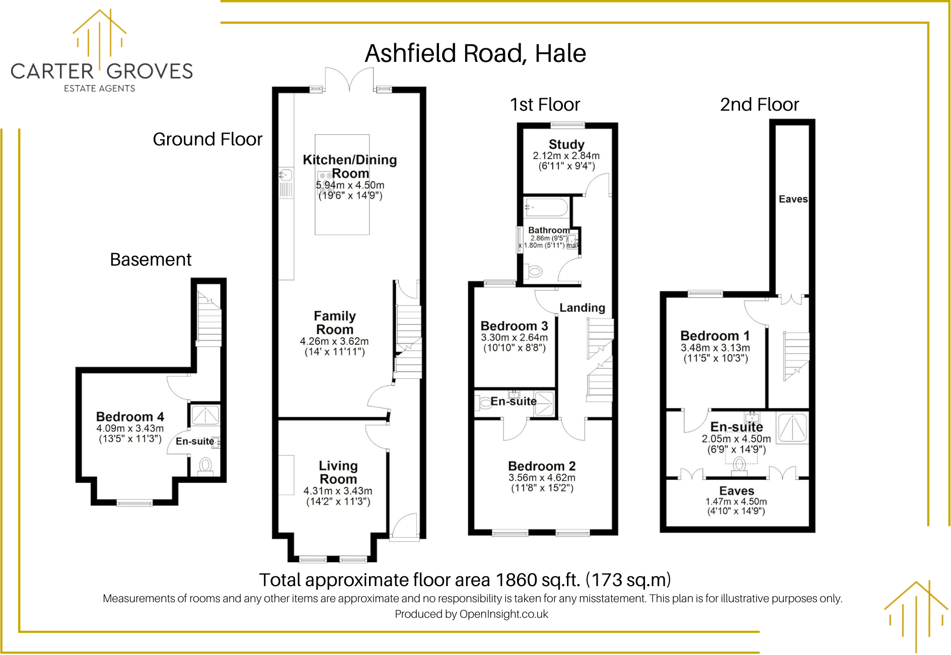 Ashfield Road, Altrincham, Greater Manchester, WA15 floorplan