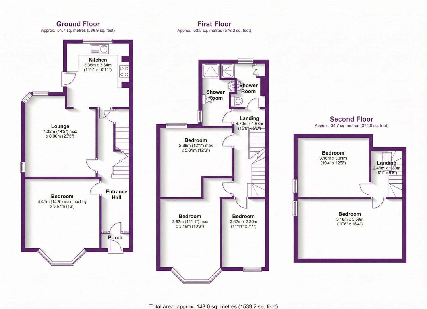 £120pppw Dunlop Avenue, Nottingham floorplan