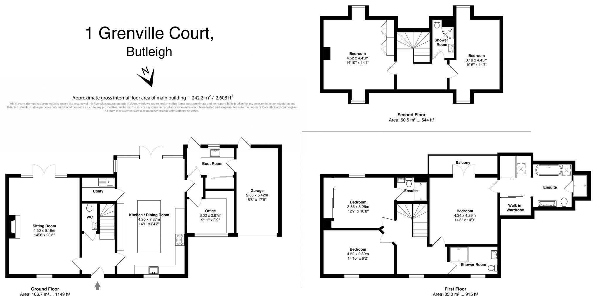 Butleigh, Somerset -  Exceptional five bedroom house floorplan