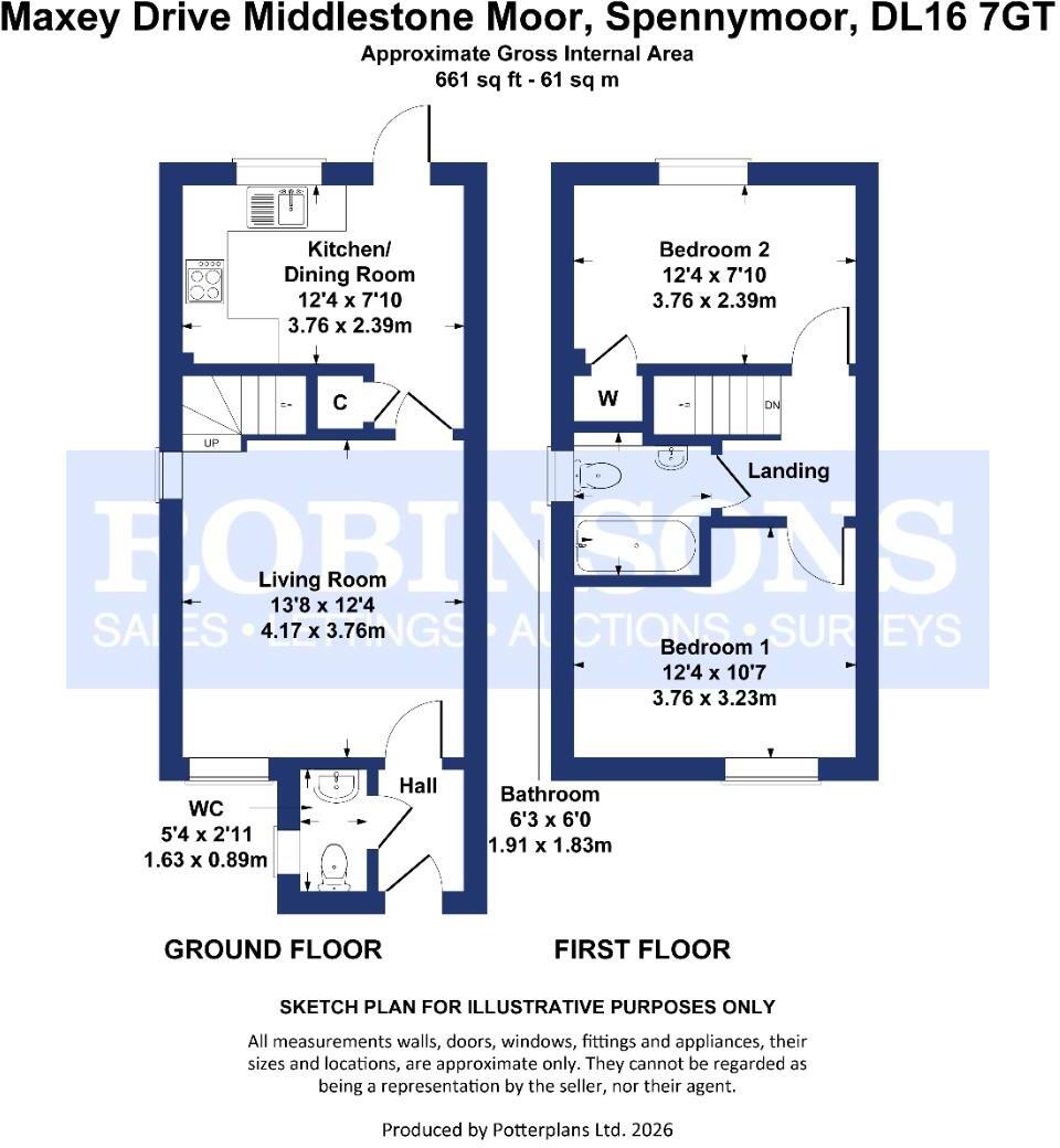 Maxey Drive, Middlestone Moor, Spennymoor floorplan