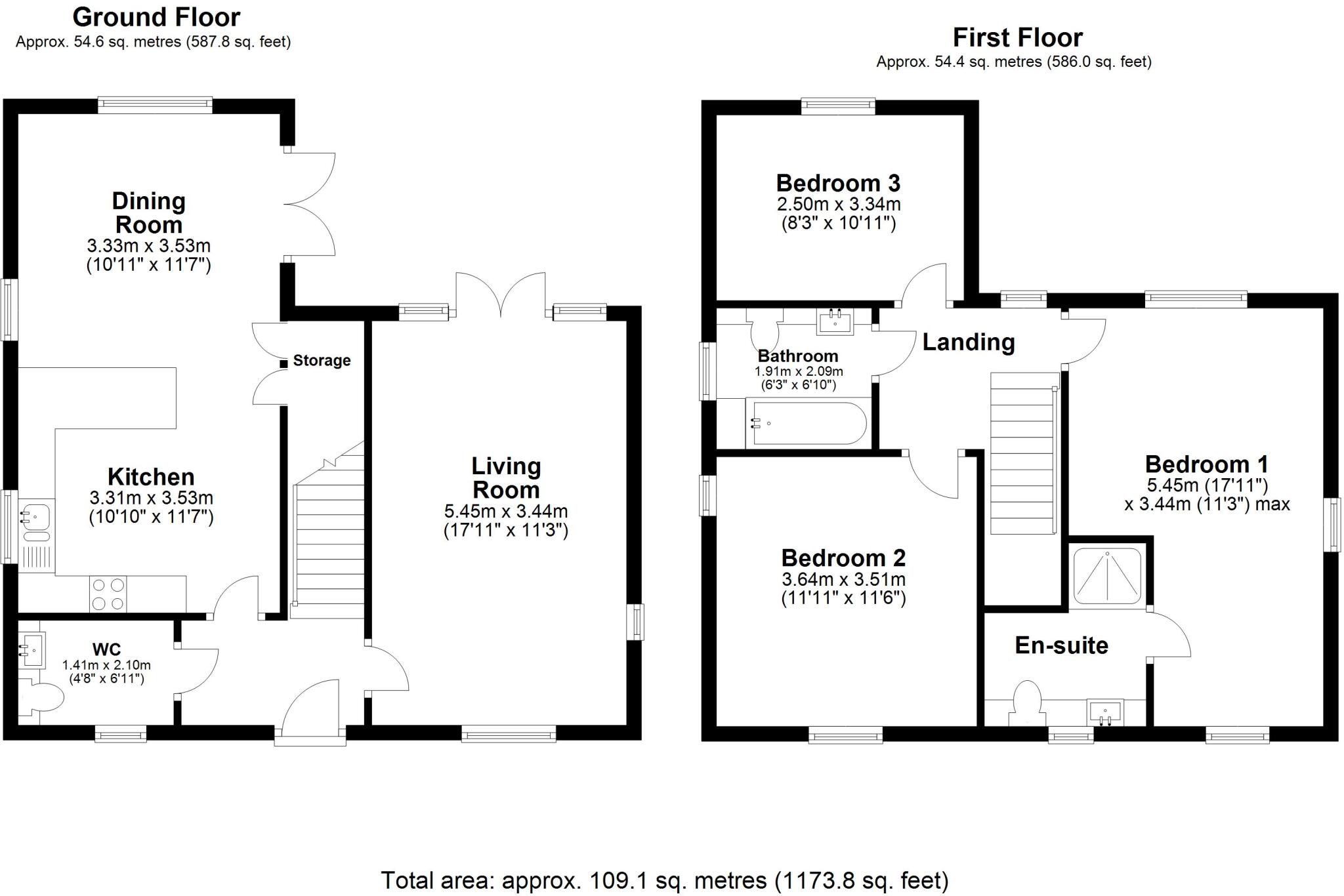 Morbury Avenue, Bishop's Stortford, Hertfordshire, CM23 floorplan