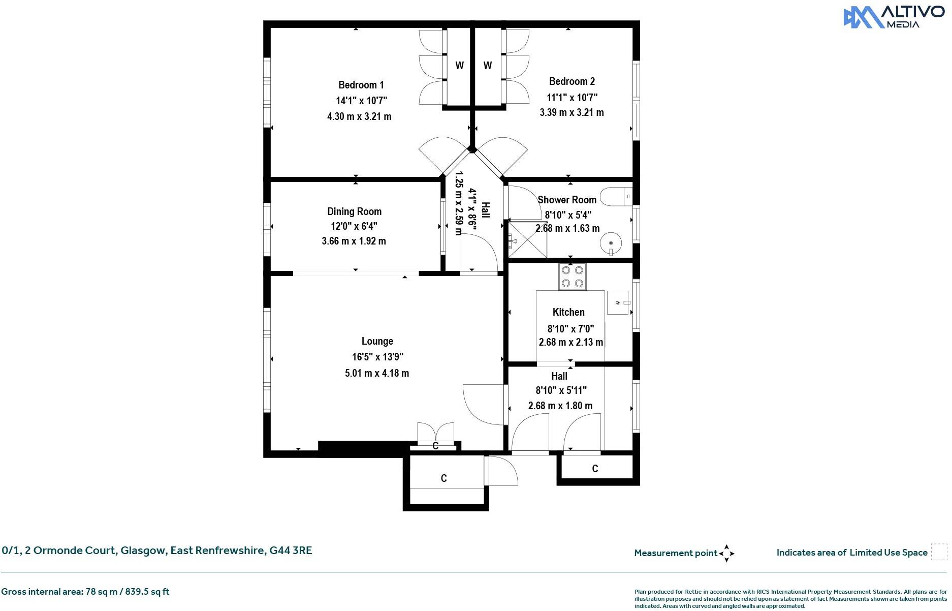 Ormonde Court, Glasgow, East Renfrewshire floorplan