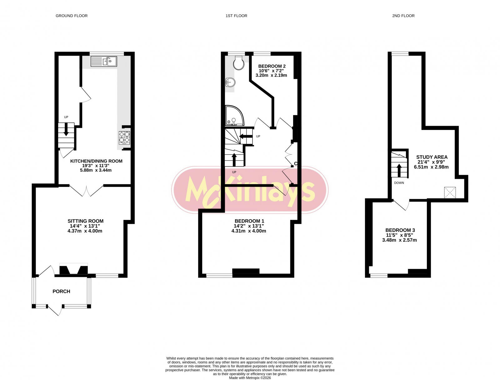 3-bedroom cottage in the heart of Wellington. floorplan