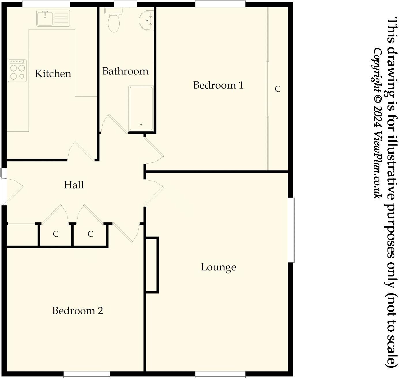 Ditchling Court, Penarth floorplan