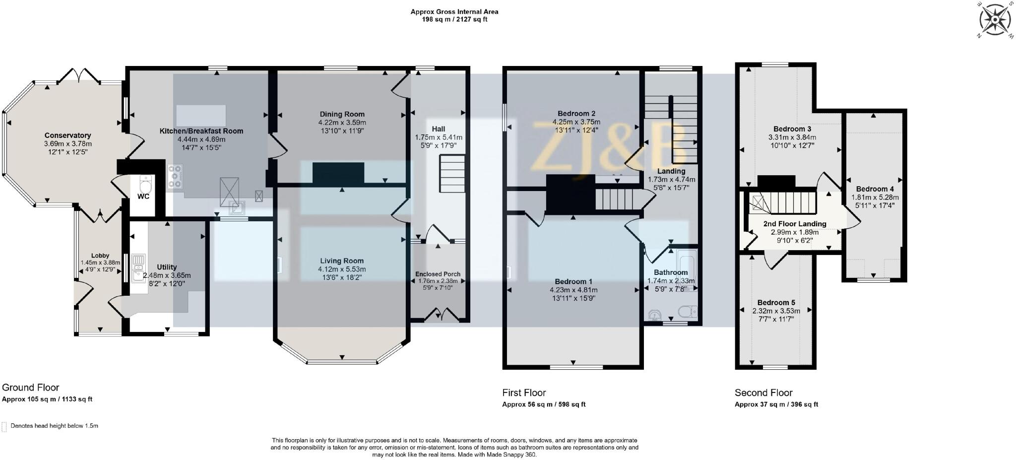 Monkmoor Road, Shrewsbury, Shropshire, SY2 5AP floorplan
