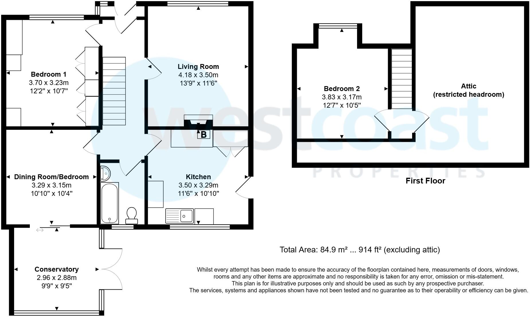 Down Road, Portishead, North Somerset, BS20 floorplan