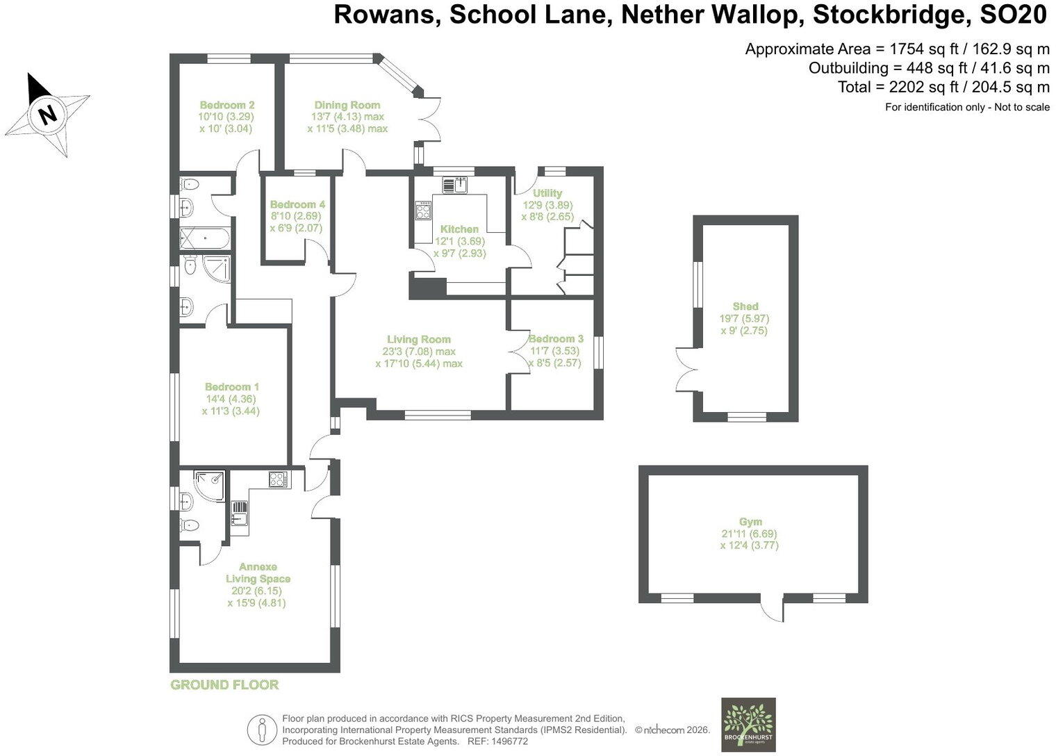 School Lane, Nether Wallop, Stockbridge, SO20 8EH floorplan
