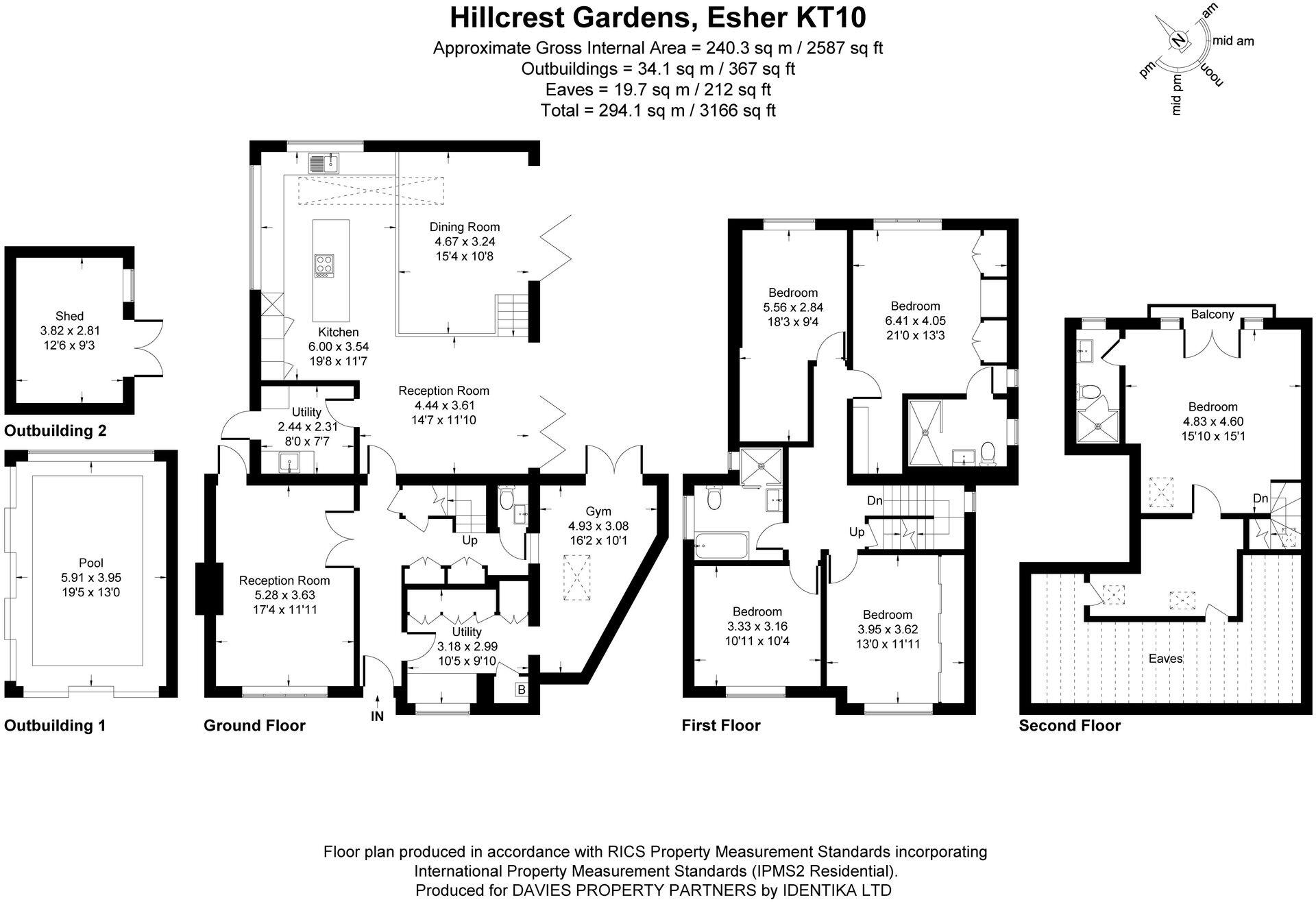 Hillcrest Gardens, Esher, KT10 floorplan