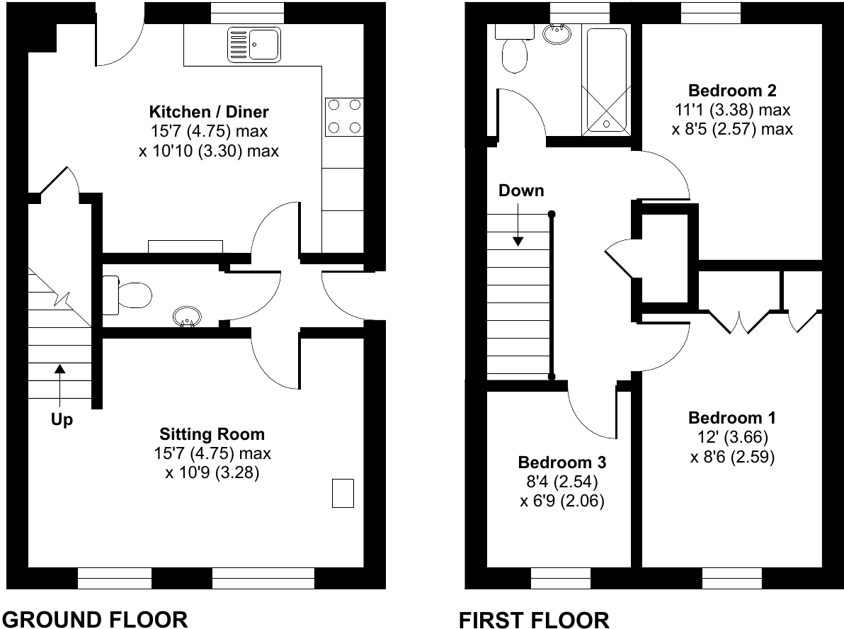 Jellicoe Villas, Plymouth Road, Totnes floorplan