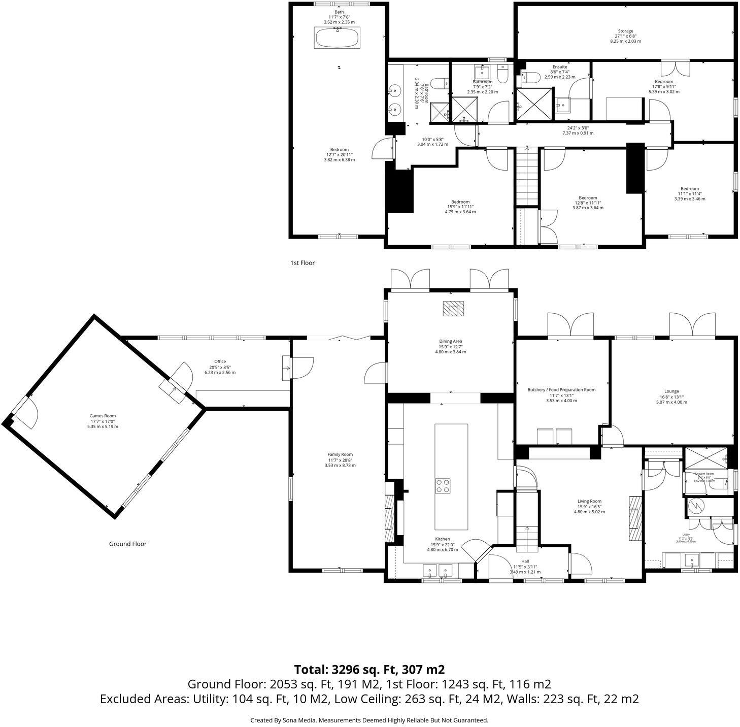 Asmus Farm Cottage, Brookfold Lane, BL2 | 5-Bed Converted Farmhouse in a Small Rural Hamlet with Land & Views floorplan