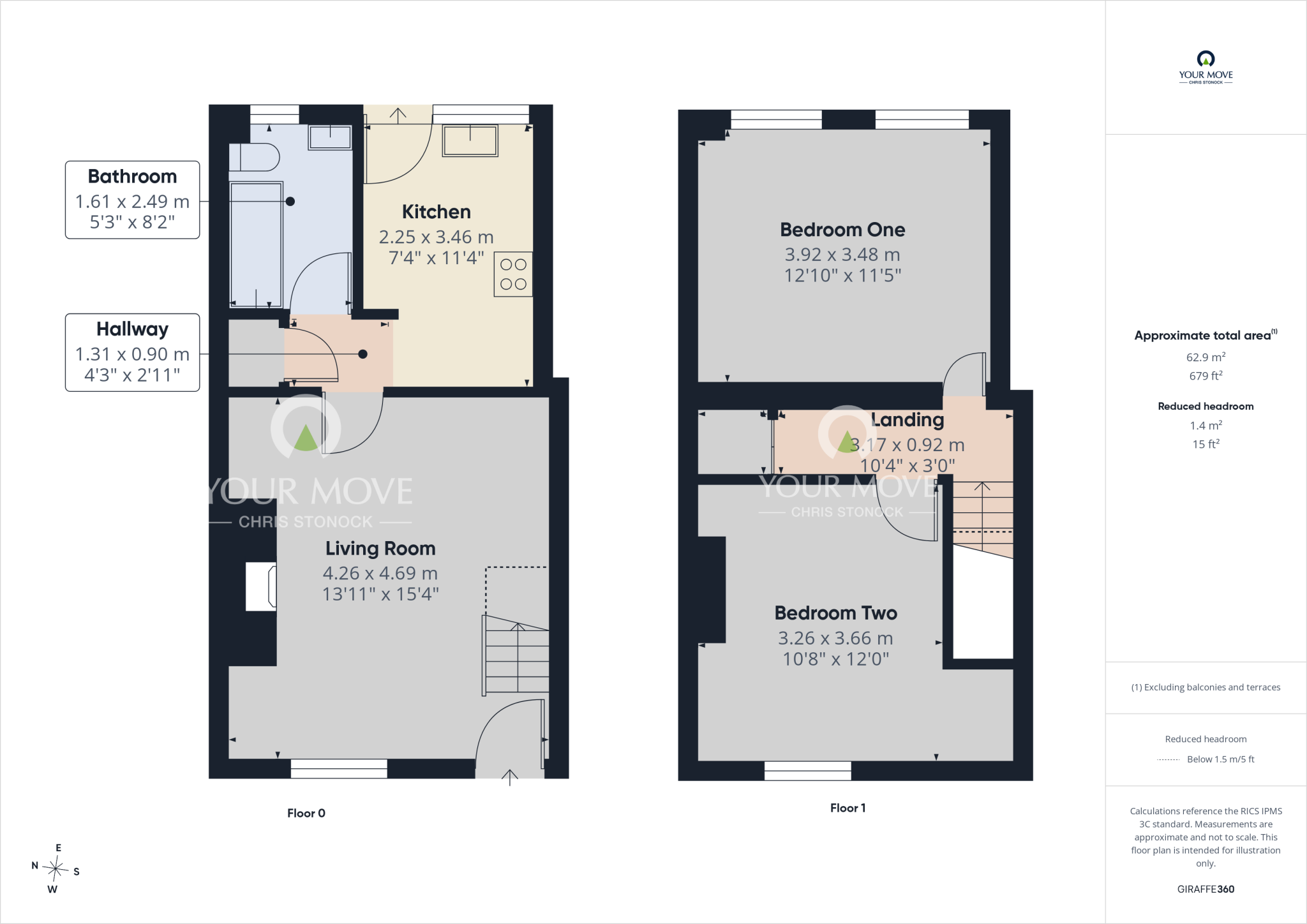 Hollings Terrace, Chopwell, Newcastle upon Tyne, Tyne and Wear, NE17 floorplan